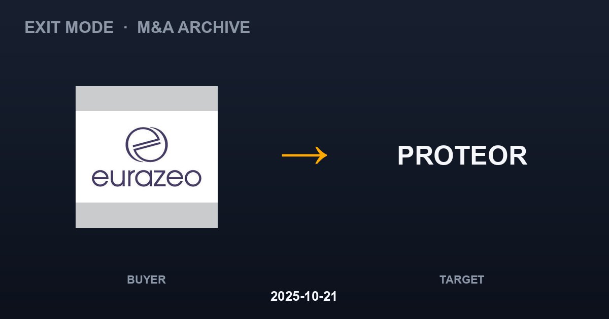 EURAZEO acquires PROTEOR