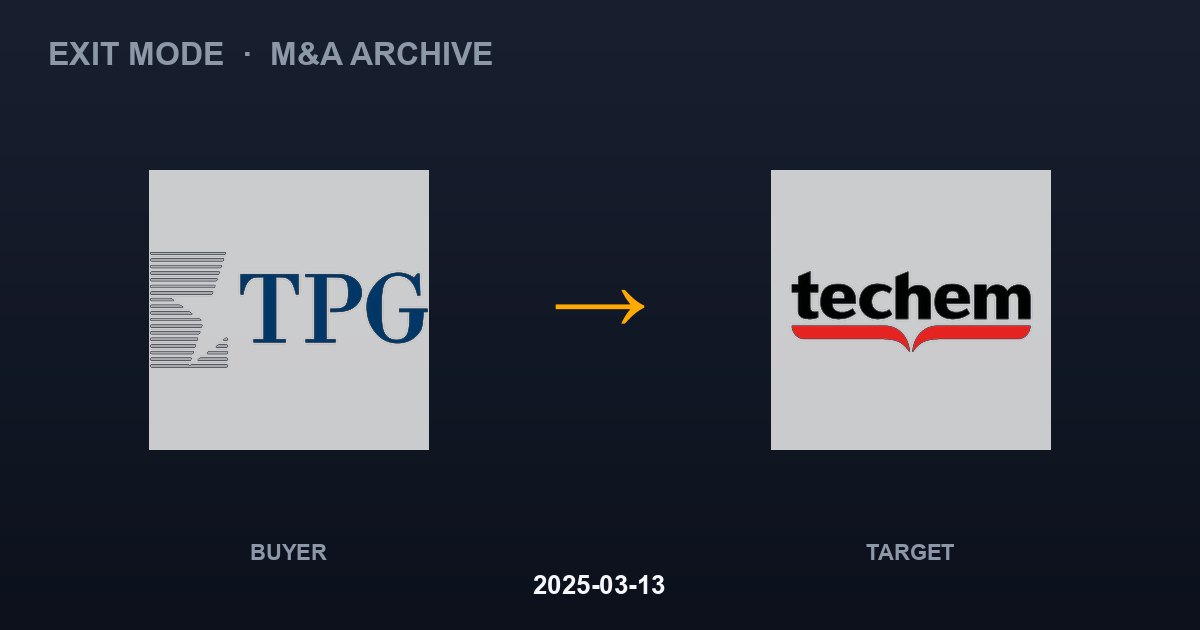 TPG acquires TECHEM