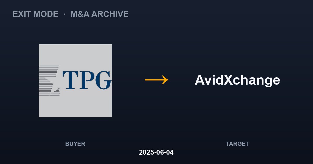 TPG acquires AvidXchange
