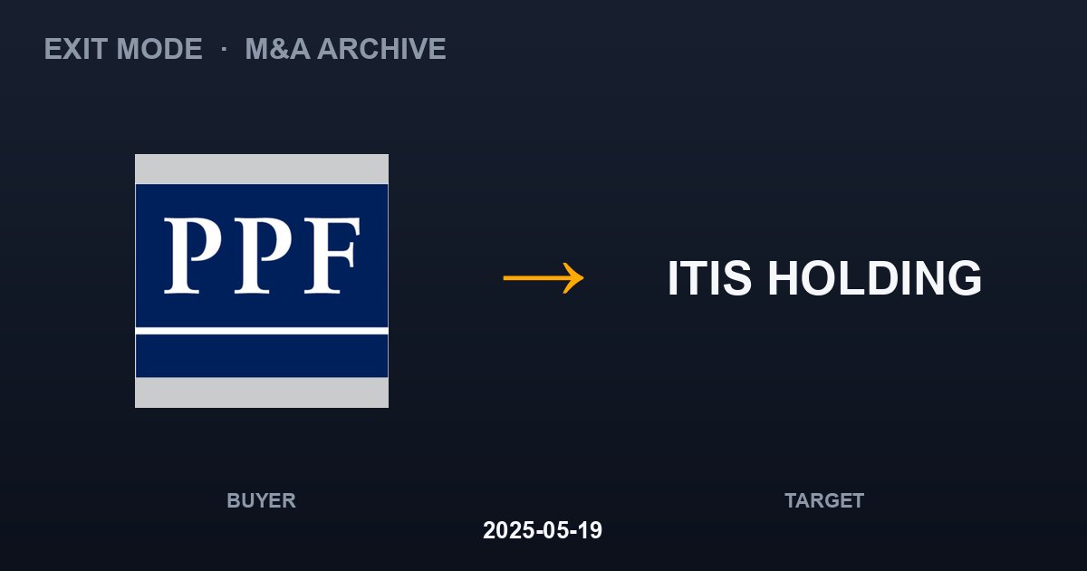 PPF acquires ITIS HOLDING