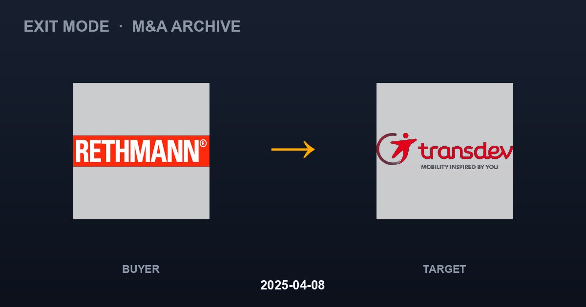 RETHMANN acquires TRANSDEV