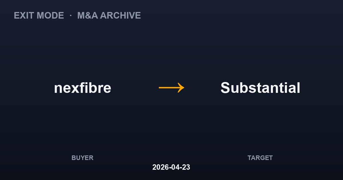 nexfibre acquires Substantial