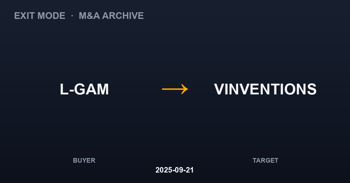 L-GAM acquires VINVENTIONS